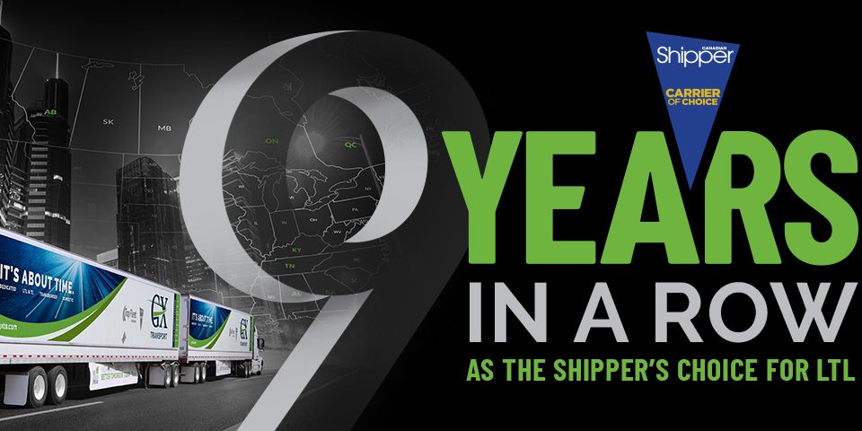 The Shipper's Choice for LTL 9 Years in a Row