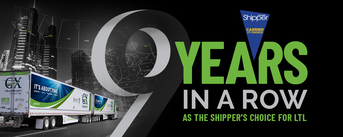 The Shipper's Choice for LTL 9 Years in a Row